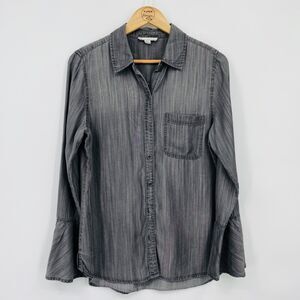 Charcoal Button Down Shirt for Women